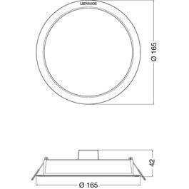 LEDVANCE Foco Downlight LED 13W 1300Lm 3000K 100º IP44 Blanco