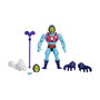 Mattel Figura Skeletor Puño Volador Masters Of The Universe 14cm Serie Netflix PVC con Arma y Efecto Power Attack