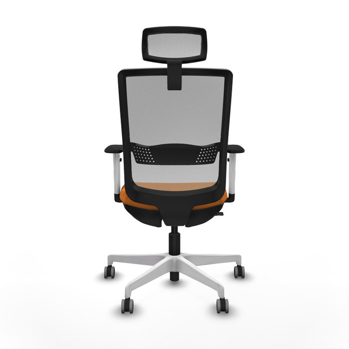 PIQUERAS Y CRESPO Silla de oficina Haches con mecanismo Sincro/Traslack Naranja y Gris PIQUERAS Y CRESPO Silla de oficina Haches con mecanismo Sincro/Traslack Naranja y Gris