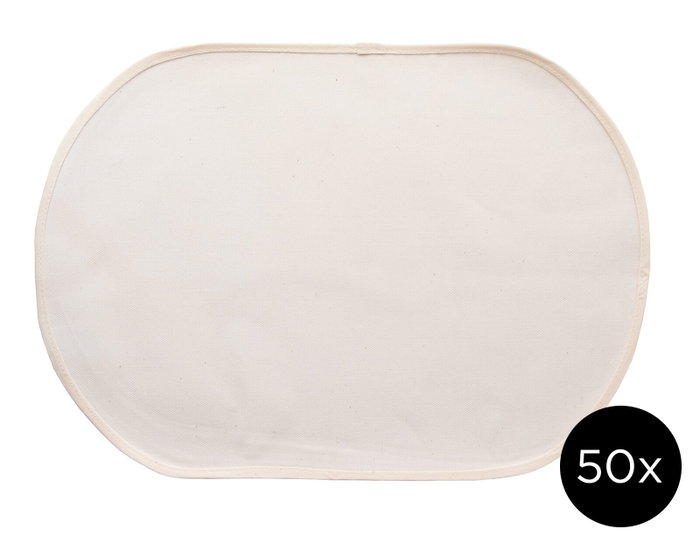 Innspiro Pack de 50 Salvamanteles Ovalados de Algodón 46x30 cm Innspiro Pack de 50 Salvamanteles Ovalados de Algodón 46x30 cm