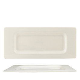 Summa Valet Gourmet Rabanera 30x13 cm - Valet para Vajilla en Vitroporcelana Color Marfil (Set de 6)