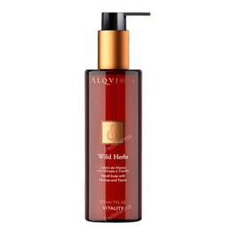 ALQVIMIA Jabón de Manos Wild Herbs 200ml con Hisopo, Tomillo, Árbol de Té, Limón y Jojoba para manos suaves