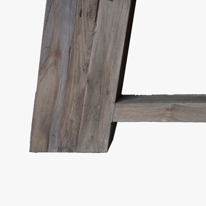 DKD Home Decor Mesa Comedor Item Home Redonda 160 x 160 x 78 cm Teca Reciclada Desmontable