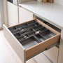 HERRAJES ALK Cubertero Modular de Aluminio Antracita