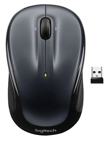 Logitech Ratón Inalámbrico M325S, 1000 DPI, 5 Botones (3 Programables), Plata Oscuro, Compatible con PC, Mac, ChromeOS y Linux, Ergonómico y Compacto