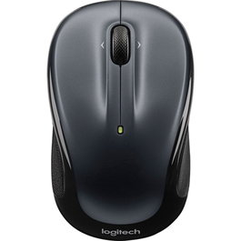 Logitech M325S Ratón Inalámbrico Compacto y Ergonómico para PC, Mac, Linux, ChromeOS, 5 Botones con 3 Programables, 1000 DPI, Plata Oscuro, Receptor USB Nano