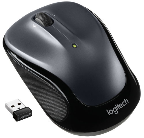 Logitech Ratón Inalámbrico M325S, 1000 DPI, 5 Botones (3 Programables), Plata Oscuro, Compatible con PC, Mac, ChromeOS y Linux, Ergonómico y Compacto