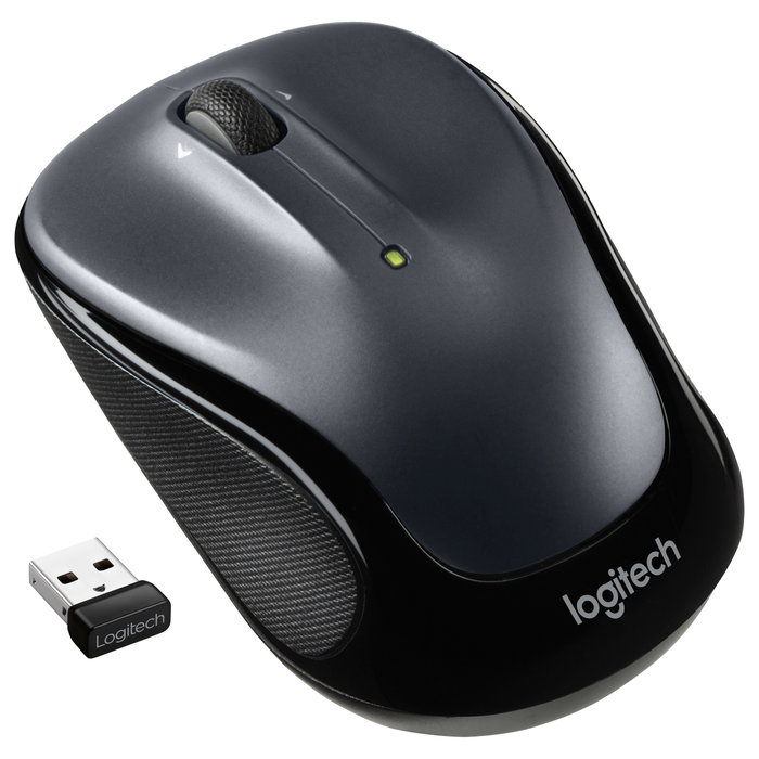 Logitech M325s Ratón Inalámbrico Ambidextro Negro/Gris Oscuro
