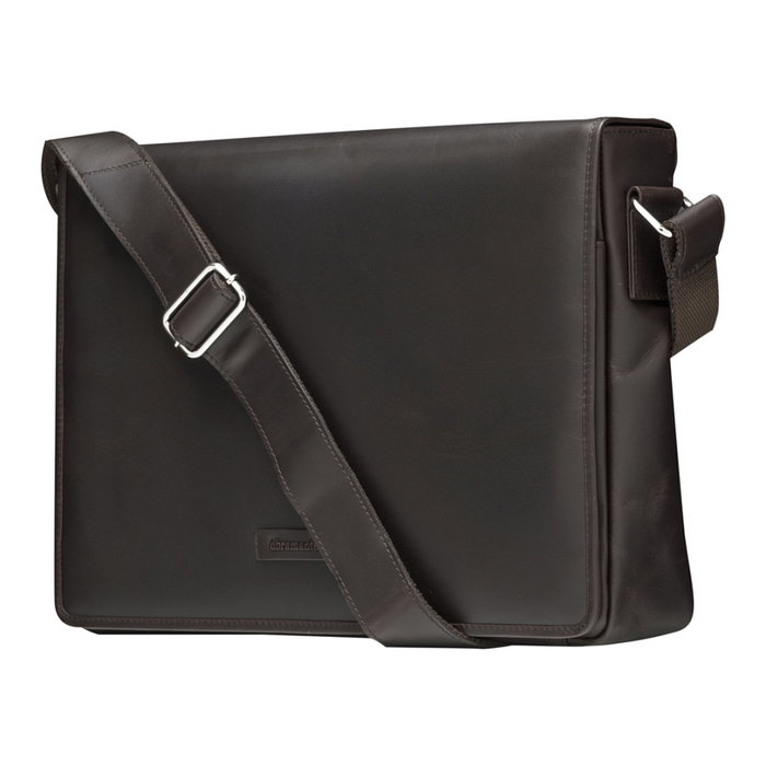 dbramante 1928 MARSELISBORG 14IN HUNTER DARK 2 Bandolera para portátil de 14 pulgadas, Cuero de grano entero