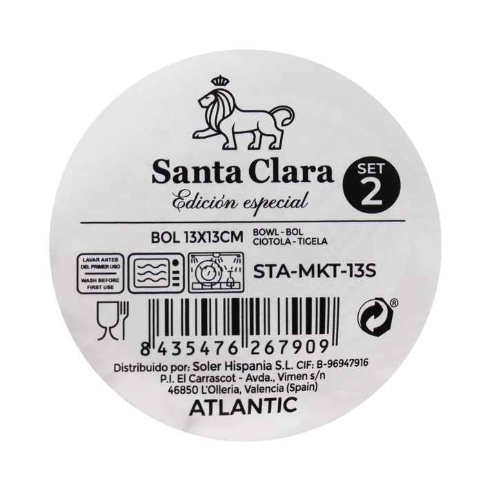 Inde Set 2 Boles "Horus" Elite 13 x 13 cm (3 Cajas)