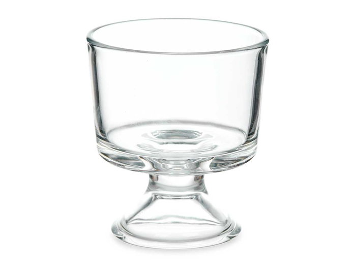 Vivalto Copa Helado Vidrio 290 ml, Capacidad 9.5x10.5x9.5 cm, Transparente y Apta Lavavajillas (Set de 24)