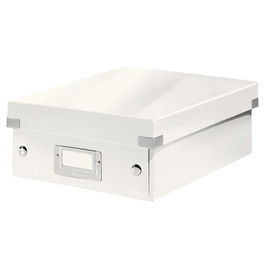 Caja Para Almacenamiento Leitz Click&Store Organizadora 84% Carton Reciclado Pequeña 220X100X285 Mm Blanco