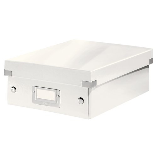 Caja Para Almacenamiento Leitz Click&Store Organizadora 84% Carton Reciclado Pequeña 220X100X285 Mm Blanco Caja Para Almacenamiento Leitz Click&Store Organizadora 84% Carton Reciclado Pequeña 220X100X285 Mm Blanco