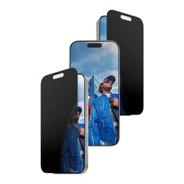 PanzerGlass Protector de Pantalla Privacy Ultra-Wide Fit para iPhone 17 e iPhone 16 Pro