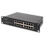Digitus Conmutador Switch Ethernet Gigabit 16 Puertos No Gestionado, 10/100/1000 Mbps, Montaje Rack 1U, Modelo para 10"