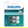 Philips USB 3.0 32GB STICK Vivid Edition Pack de 2 - Shadow Grey, Gris y Blanco, Velocidad de lectura 100 MB/s