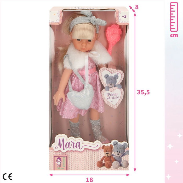 Muñeca Colorbaby Isabella 32 cm Peine 15 x 32 x 7 cm (6 Unidades)