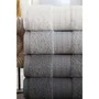 Aucune - Juego de 4 Toallas de Mano Gris 50 x 85 cm