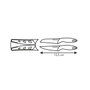 Tescoma Mini cuchillos Presto 6 cm, 2 uds. de cuchillo con funda protectora