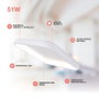 GSC Evolution Plafón de techo LED Simola cuadrado 51W 4000K Blanco