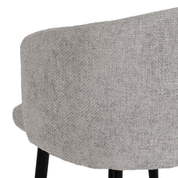 Silla Gris Tejido-Metal Salón 53 X 53 X 77 cm (Set de 2) Silla Gris Tejido-Metal Salón 53 X 53 X 77 cm (Set de 2)