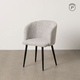 Silla Gris Tejido-Metal Salón 53 X 53 X 77 cm