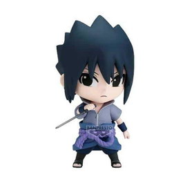 Banpresto Figura Naruto Shippuden Repoprize Sasuke Uchiha Coleccionable 10 cm PVC ABS Alta Calidad