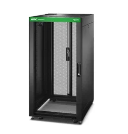 APC ER6482 Armario Rack o Bastidor Independiente 24U 19" Negro - Capacidad 1199,75 kg, Apertura 4 Postes, Patas Ajustables