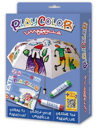 Tempera Instant Solida Playcolor One Textil Pack Umbrella (Tempera+Paraguas)