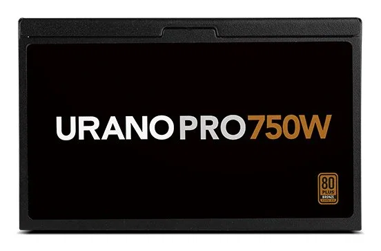 Nox Urano PRO 750W 80 Plus Bronze Fuente de Alimentación ATX - Cables Planos - Ventilador 120mm - Negro