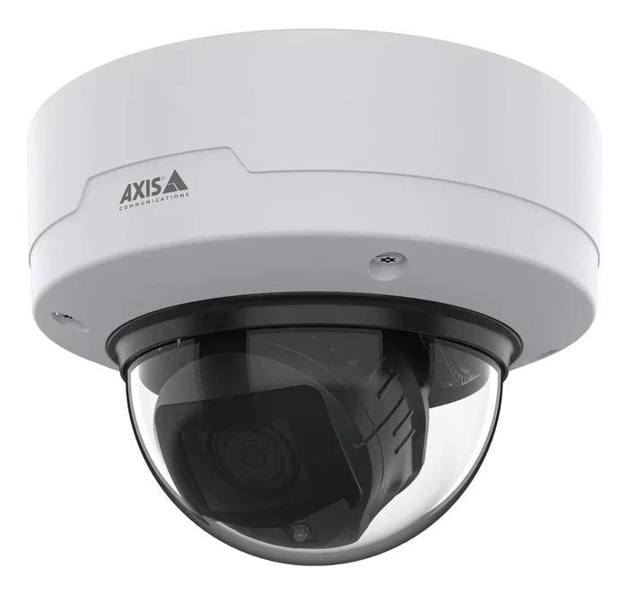Axis P3277-LVE Cámara de Seguridad IP Exterior Domó 5MP (2592x1944) con Micrófono y Audio Bidireccional, Visión Nocturna 40m, Zoom Óptico, PoE, Techo/Pared, Resistente IP66 IK10