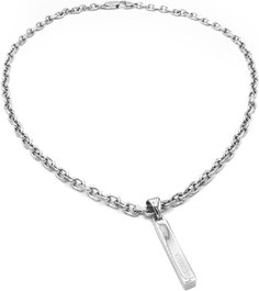 Guess JUXN03001JWSTT-U Collar de Acero Inoxidable Gris 42cm