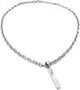 Guess JUXN03001JWSTT-U Collar de Acero Inoxidable Gris 42cm