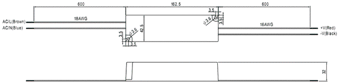 MEAN WELL LPV-60-5 Alimentador LED 40W 5VDC 8A MEAN WELL LPV-60-5 Alimentador LED 40W 5VDC 8A