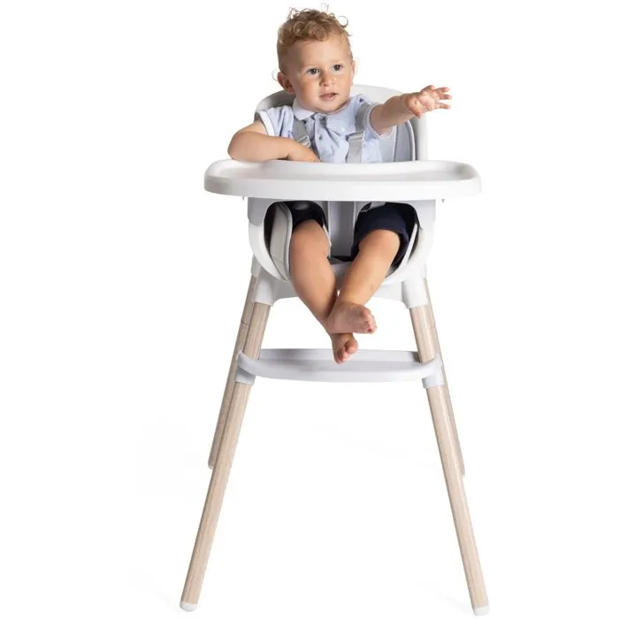 Chicco Trona Zest Plus Gris madera - Ligera y Compacta para bebé