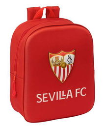Mochila Escolar Sevilla Fútbol Club Rojo 22 x 27 x 10 cm 3D
