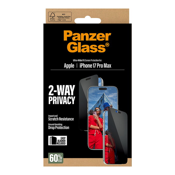 Panzerglass Protector Pantalla Privacy para iPhone 17 Pro Max Panzerglass Protector Pantalla Privacy para iPhone 17 Pro Max