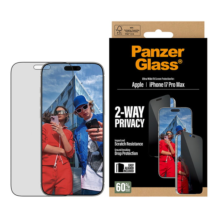 Panzerglass Protector Pantalla Privacy para iPhone 17 Pro Max Panzerglass Protector Pantalla Privacy para iPhone 17 Pro Max