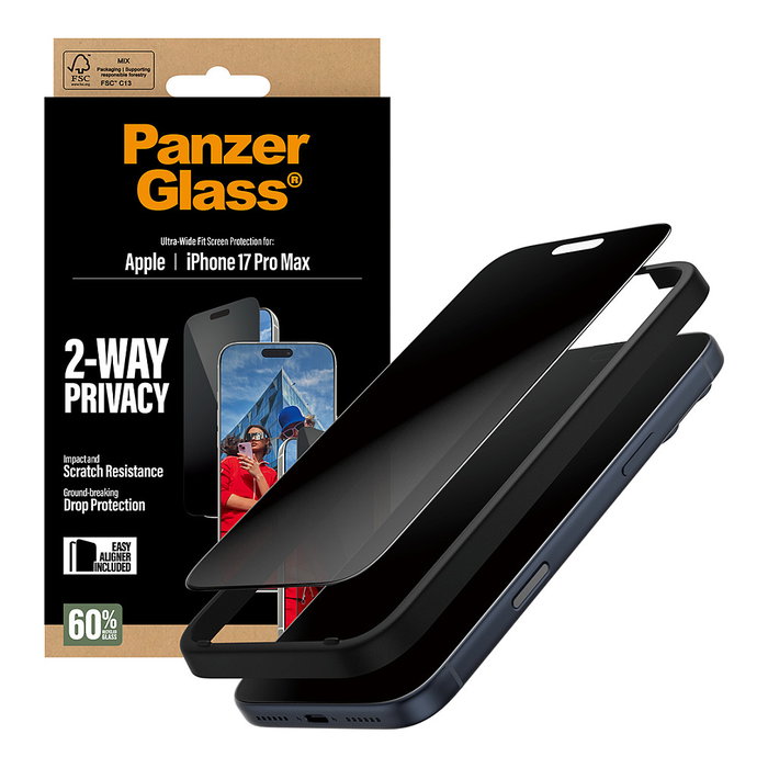 Panzerglass Protector Pantalla Privacy para iPhone 17 Pro Max Panzerglass Protector Pantalla Privacy para iPhone 17 Pro Max