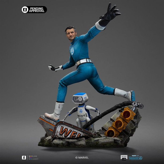 Fantastic Four Estatua 1/10 Art Scale Mr. Fantastic and H.E.R.B.I.E 26 cm