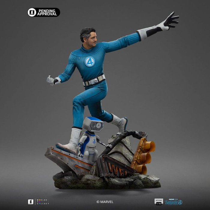 Fantastic Four Estatua 1/10 Art Scale Mr. Fantastic and H.E.R.B.I.E 26 cm