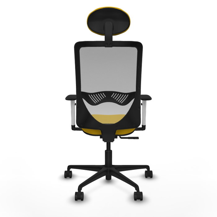PIQUERAS Y CRESPO Silla de oficina Zulema con mecanismo Sincro, Amarillo y Gris PIQUERAS Y CRESPO Silla de oficina Zulema con mecanismo Sincro, Amarillo y Gris