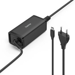 HAMA Cargador USB 100W para Pared USB-C con USB Power Delivery 3.0 para Portátil de Apple, Dell, Lenovo, Samsung, HP, 00200024