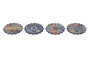 DKD Home Decor Posavasos de Dolomita Azulejos Multicolor