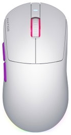 Hator Quasar 3 ULTRA Ratón Gaming Blanco