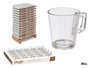 Vivalto Taza de café transparente de vidrio 85 ml (Set de 560)