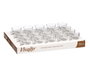Vivalto Taza de café transparente de vidrio 85 ml (Set de 560)