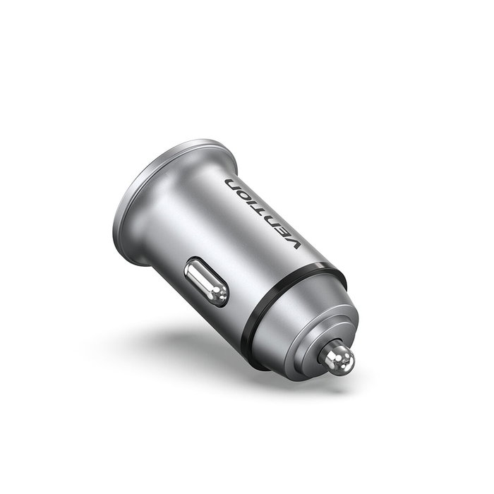 Vention Cargador de Coche FFFH0 30W con 1xUSB-C y 1xUSB