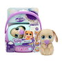 Imc Toys Peluche Baby Paws Perro Recién Nacido con Sonido y Luces, Incluye Cuna Transportín, Biberón y Accesorios, 10.3 cm