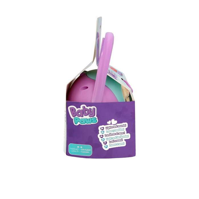 Imc Toys Peluche Baby Paws Perro recién nacido con accesorios